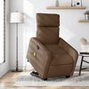 vidaXL Fauteuil de massage inclinable Marron Tissu