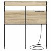 vidaXL T&ecirc;te de lit de rangement Ch&ecirc;ne sonoma 80 cm Bois d'ing&eacute;nierie