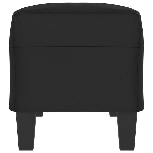 vidaXL Banc Noir 100x35x41 cm Tissu microfibre