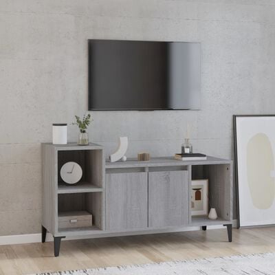 vidaXL Meuble TV Sonoma gris 100x35x55 cm Bois d'ingénierie