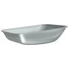 vidaXL Remplacement du plateau de brouette Argent&eacute; 80 x 60 x 25 cm