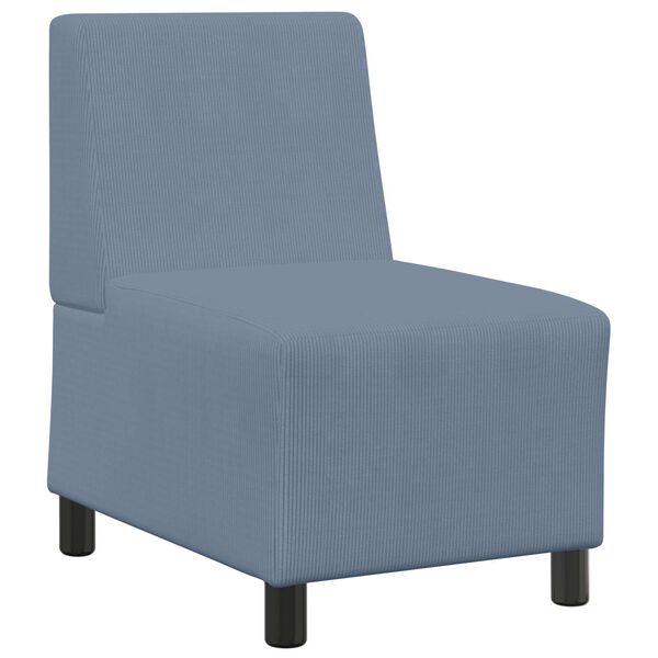 vidaXL | Unit&eacute; de Sofa Modulaire Sans Accoudoirs | Bleu 55 x 74 x 82 cm
