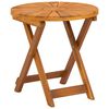 vidaXL Table bistrot Naturel &Oslash;45 x 45 cm Bois d'Acacia Massif