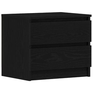vidaXL Cabinet de chevet Ch&ecirc;ne noir 50 x 40 x 43,5 cm