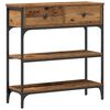vidaXL Table console Bois ancien 72,5 x 25 x 75 cm Bois d'ing&eacute;nierie