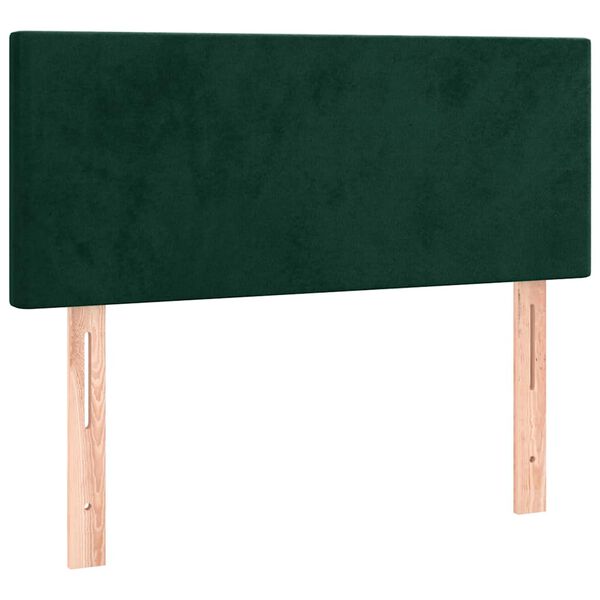 vidaXL Tête de lit Vert foncé 90x5x78/88 cm Velours