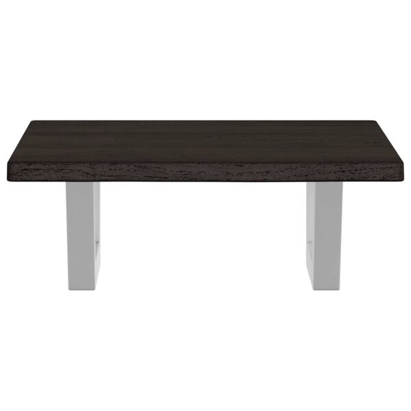 vidaXL &Eacute;tag&egrave;re de vasque murale acier et bois de ch&ecirc;ne massif