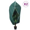 vidaXL Housses de protection pour plantes avec fermeture &eacute;clair 2 pcs