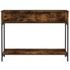 vidaXL Table console ch&ecirc;ne fum&eacute; 100x34,5x75 cm bois d'ing&eacute;nierie