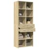 vidaXL Buffet haut ch&ecirc;ne sonoma 70x42,5x185 cm bois d'ing&eacute;nierie