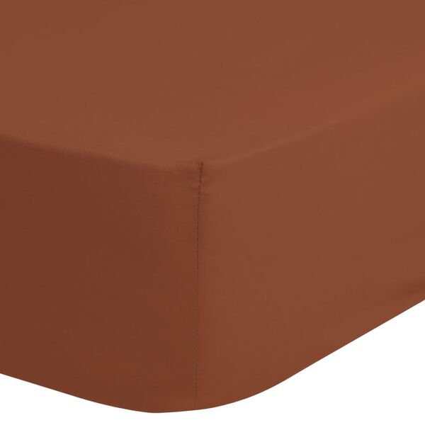 Good Morning Drap-housse 90x220 cm Terre cuite