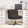 vidaXL Chaise pivotante de bureau gris fonc&eacute; boucl&eacute; comme laine tissu