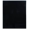 vidaXL Film de fen&ecirc;tre statique d&eacute;poli noir 45x500 cm PVC