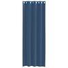 vidaXL Rideaux en voile avec &oelig;illets 2 pcs bleu royal