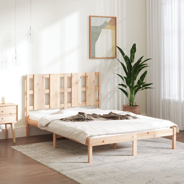 vidaXL Cadre de lit sans matelas 120x200 cm bois de pin massif
