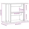 vidaXL Support d'aquarium Ch&ecirc;ne artisanal 80x35x60 cm Bois d'ing&eacute;nierie