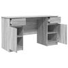 vidaXL Bureau Sonoma gris 140 x 49 x 76 cm Bois d'ing&eacute;nierie