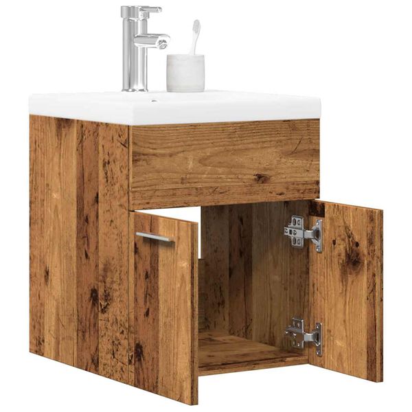 vidaXL Ensemble de meubles salle de bain 2 pcs bois d'ing&eacute;nierie