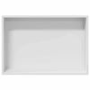 vidaXL Niche de Douche Blanc 45 x 30 x 9,5 cm Acier inoxydable