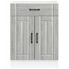 vidaXL Armoire de cuisine Lucca sonoma gris bois ing&eacute;nierie