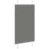 vidaXL Store pliss&eacute; anthracite 80x100 cm largeur du tissu 79,4 cm