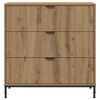 vidaXL Buffet Ch&ecirc;ne artisanal 79,5 x 33 x 82 cm Bois d'ing&eacute;nierie