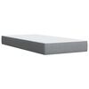 vidaXL Sommier &agrave; lattes de lit avec matelas gris clair 80x200 cm tissu