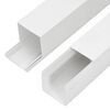 vidaXL Goulotte de c&acirc;ble 60x60 mm 30 m PVC