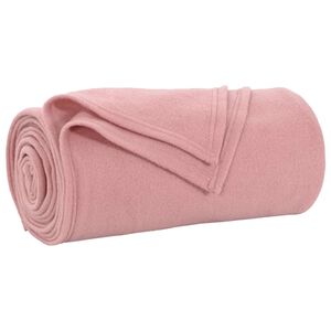 vidaXL Couvertures &agrave; jeter 24 pc Rose 170 x 130 cm 7.43 kg Polaire