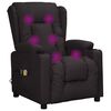 vidaXL Fauteuil électrique de massage Noir Similicuir
