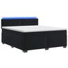 vidaXL Lit de box spring avec matelas et LED Noir 140 x 190 cm Velours