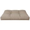 vidaXL Coussin de palette taupe 70x70x12 cm tissu