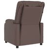 vidaXL Fauteuil de massage Marron Similicuir
