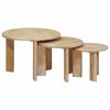 vidaXL Tables basses gigognes 3 pcs Noir Bois de mangue massif