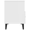 vidaXL Meuble TV Blanc 80x36x50 cm Bois d'ing&eacute;nierie