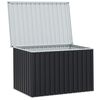 vidaXL Boîte de rangement de jardin Anthracite 149x99x93 cm