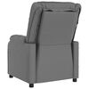 vidaXL Fauteuil de massage &eacute;lectrique Gris Similicuir