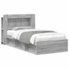 vidaXL Cadre de lit avec rangement Sonoma gris 80 x 200 cm