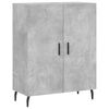 vidaXL Buffet gris b&eacute;ton 69,5x34x90 cm bois d'ing&eacute;nierie