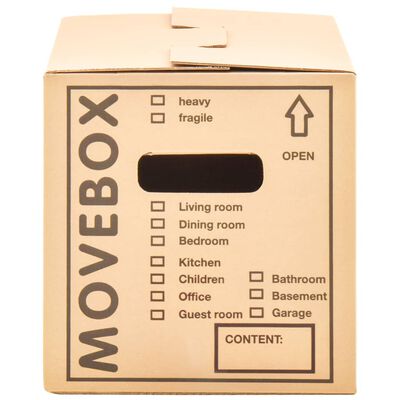 vidaXL Boîtes de déménagement Carton XXL 40 pcs 60x33x34 cm