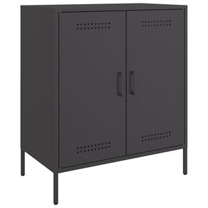 vidaXL Buffet noir 68x39x79 cm acier
