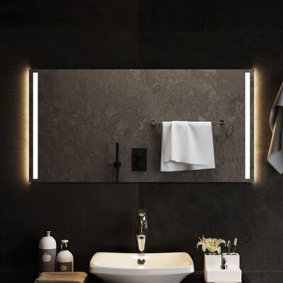 vidaXL Miroir de salle de bain à LED 100x50 cm