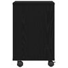 vidaXL Support d'imprimante avec stockage Chêne noir 41 x 32 x 48 cm