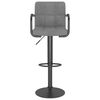 vidaXL Tabourets de bar lot de 2 gris clair velours