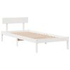 vidaXL Cadre de lit sans matelas blanc 90x190 cm bois de pin massif