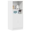 vidaXL Armoire de cuisine blanc 57x41,5x131,5 cm bois d'ing&eacute;nierie