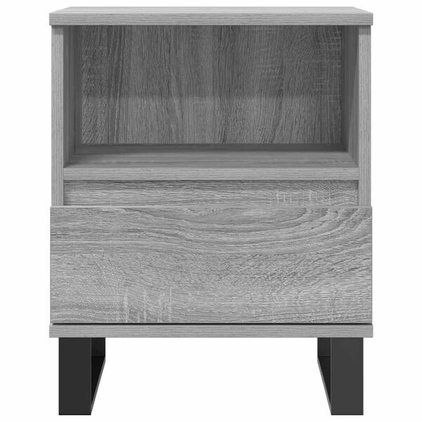 vidaXL Table de chevet sonoma gris 40x35x50 cm bois d&rsquo;ing&eacute;nierie