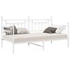vidaXL Cadre de lit de jour Blanc 100 x 190 cm Acier