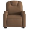 vidaXL Fauteuil de massage inclinable Marron Tissu