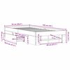vidaXL Cadre de lit sans matelas ch&ecirc;ne fum&eacute; 90x190cm bois d'ing&eacute;nierie